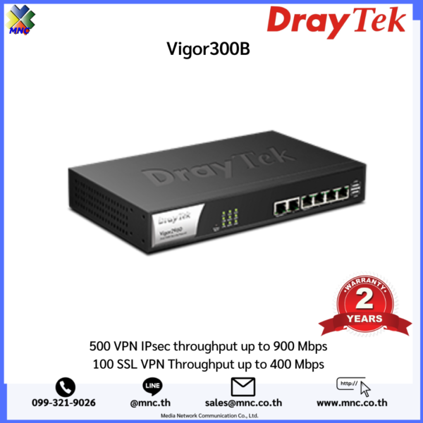 Vigor300B, DrayTek Quad-WAN High-Performance Load Balancing Router - Image 2