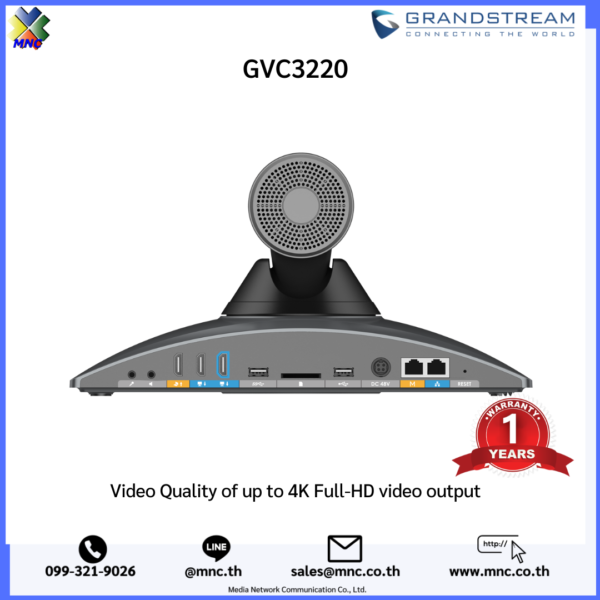 GVC3220, Grandstream video quality of up to 4K Full-HD video output - Image 4