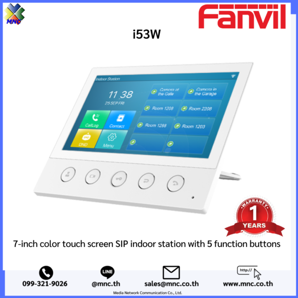 i53W, Fanvil SIP Intercom Indoor Station - Image 2