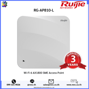 RG-AP810-L, [พร้อมส่ง] Ruijie Wi-Fi 6 AX1800 รองรับ 512 อุปกรณ์เชื่อมต่อ ความเร็ว 1.775Gpbs