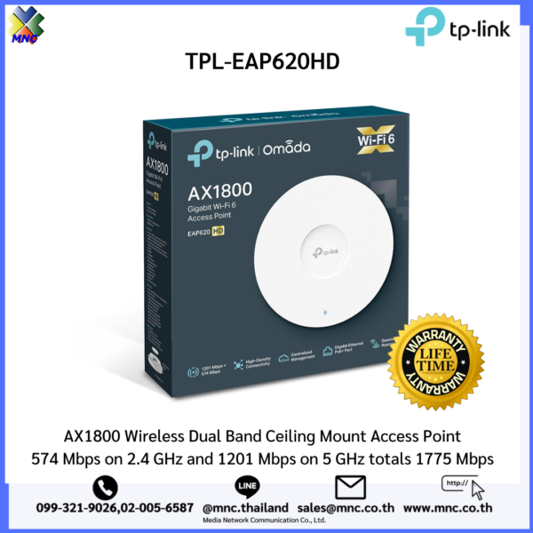 EAP620 HD, TP-LINK AX1800 Wireless Dual Band Ceiling Mount Access Point - Image 6