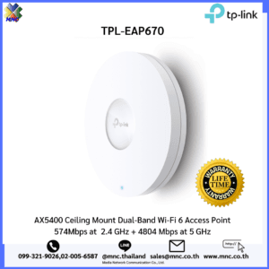 EAP670, TP-LINK AX5400 Ceiling Mount WiFi 6 Access Point