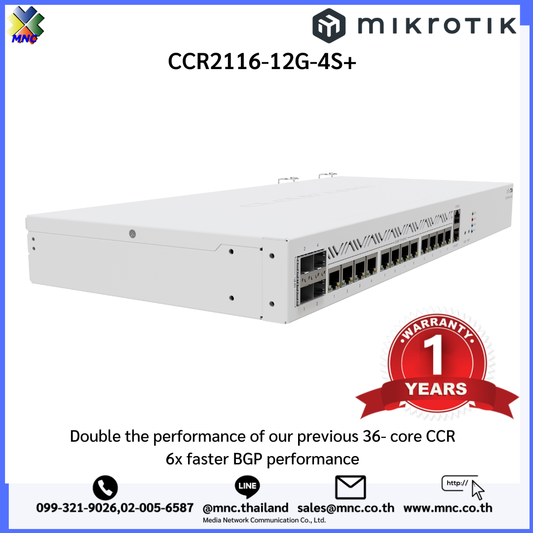 CCR211612G4S+, 10G networking, Dual power, supports Layer 3 Hardware