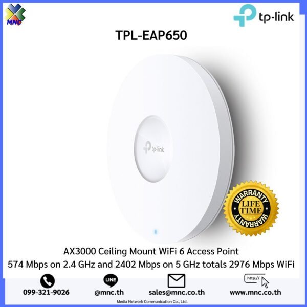 EAP650, TP-LINK AX3000 Ceiling Mount WiFi 6 Access Point - Image 2