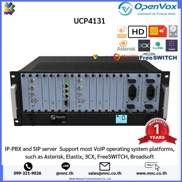 UCP4131 IP-PBX and SIP server ตู้สาขาโทรศัพท์