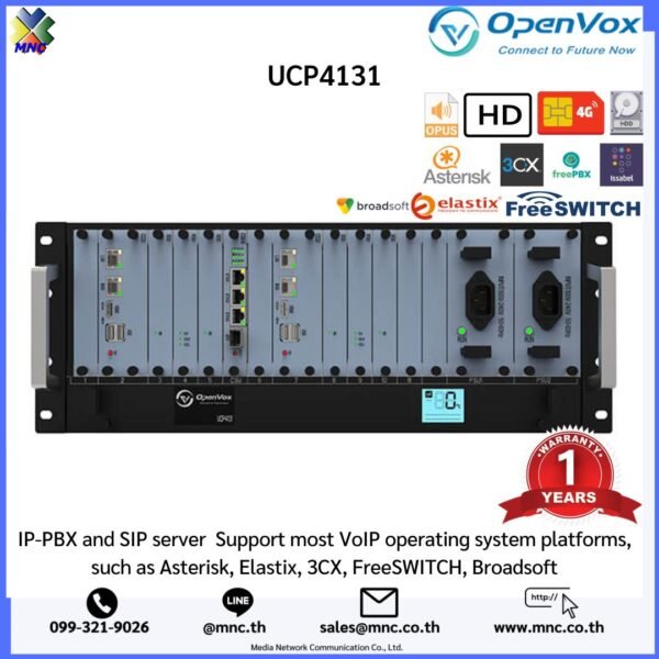 UCP4131 IP-PBX and SIP server ตู้สาขาโทรศัพท์