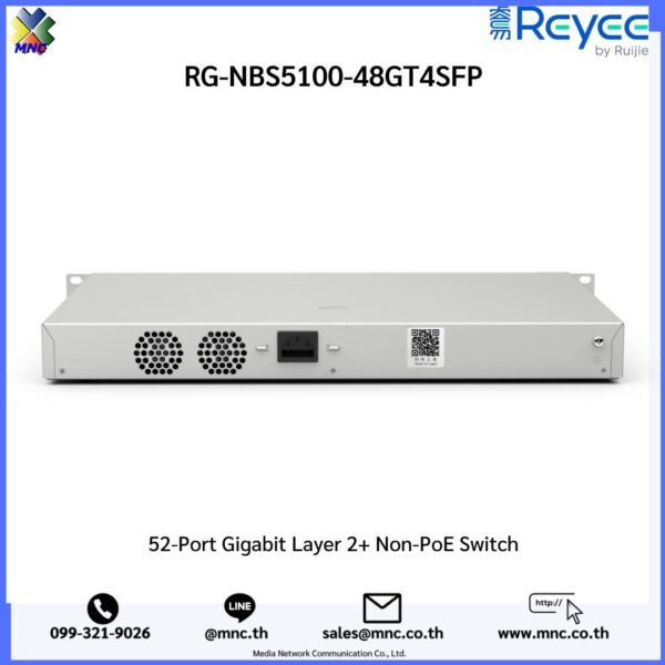 RG-NBS5100-48GT4SFP 52-Port Gigabit Layer 2+ Non-PoE Switch