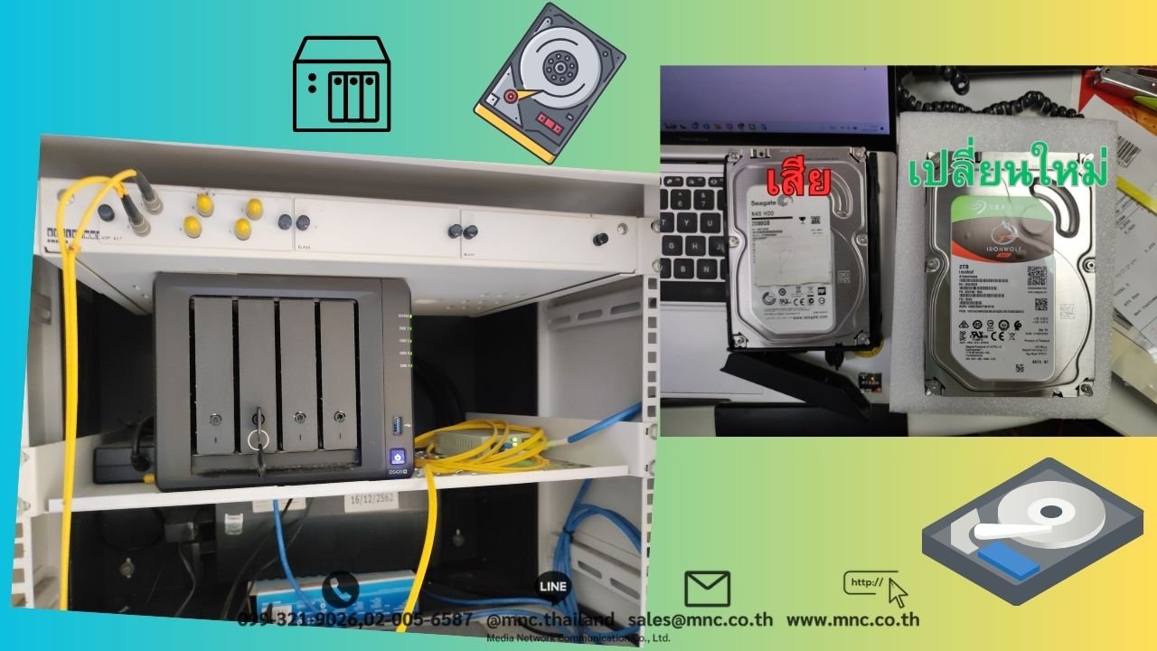 ดูแลแนส เปลี่ยนฮาร์ดดิสแนส