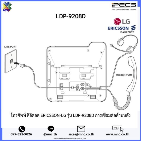 iPECS ERICSSON LG โทรศัพท์บ้าน สำนักงาน แบบดิจิตอล โชว์เบอร์