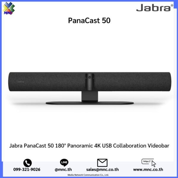 Jabra PanaCast 50 180° Panoramic 4K USB Collaboration Videobar