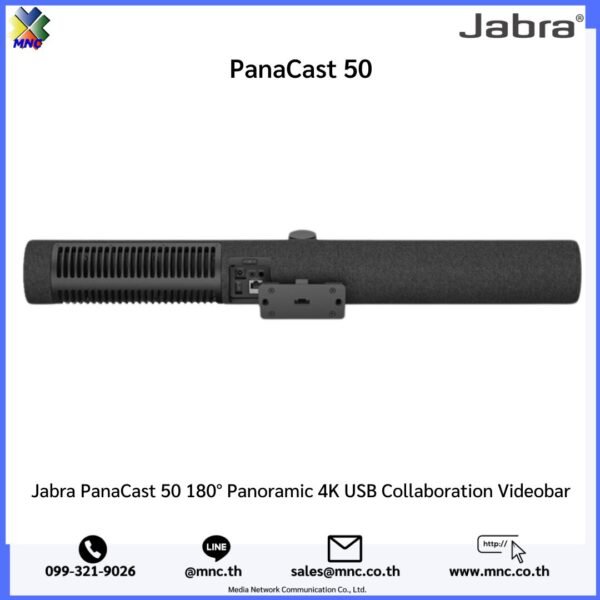 Jabra PanaCast 50 180° Panoramic 4K USB Collaboration Videobar