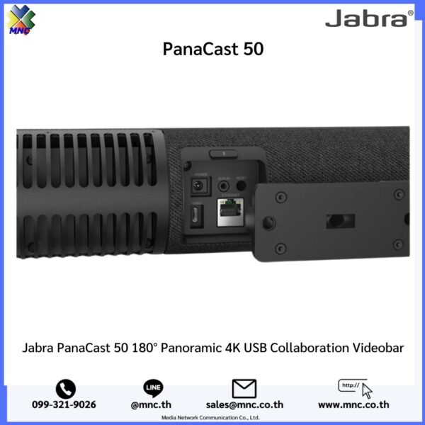 Jabra PanaCast 50 180° Panoramic 4K USB Collaboration Videobar
