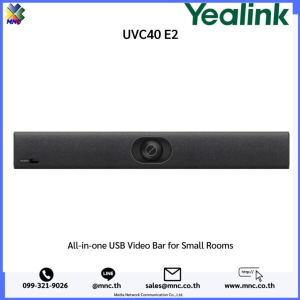 Yealink UVC40-E2 All-in-one USB Video Bar for Conferrence in Small Rooms