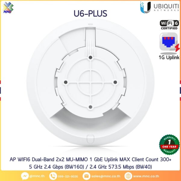 AP WIFI6 Dual-Band 2x2 MU-MIMO 1 GbE Uplink MAX Client Count 300+ 5 GHz 2.4 Gbps (BW160) / 2.4 GHz 573.5 Mbps (BW40)