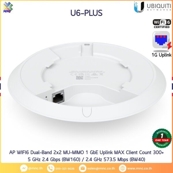 AP WIFI6 Dual-Band 2x2 MU-MIMO 1 GbE Uplink MAX Client Count 300+ 5 GHz 2.4 Gbps (BW160) / 2.4 GHz 573.5 Mbps (BW40)