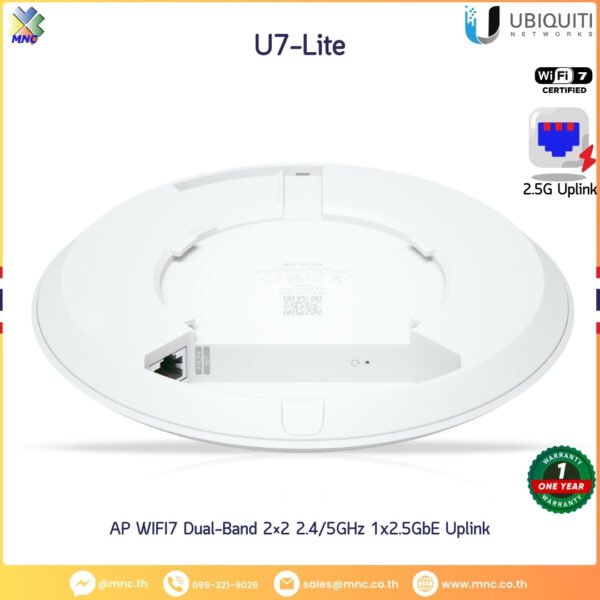 U7-Lite AP WIFI7 Dual-Band 2×2 2.4/5GHz 1x2.5GbE Uplink
