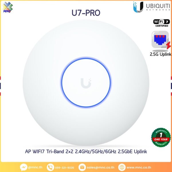 Unifi AP WIFI7 Tri-Band 2×2 2.4GHz/5GHz/6GHz 2.5GbE Uplink