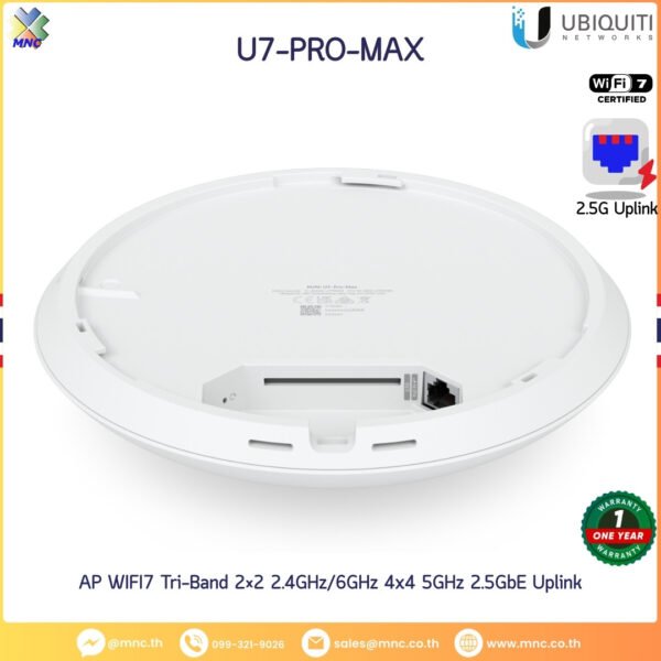 Unifi AP WIFI7 Tri-Band 2×2 2.4GHz/6GHz 4x4 5GHz 2.5GbE Uplink