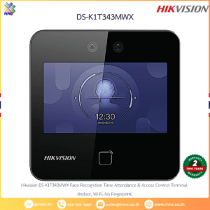 Hikvision DS-K1T343MWX Face Recognition Time Attendance & Access Control Terminal (Indoor, Wi-Fi, No Fingerprint)