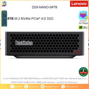30KL000GTA, Lenovo ThinkStation PGX AI Workstation NVIDIA GB10 128GB 4TB (DGX Spark)