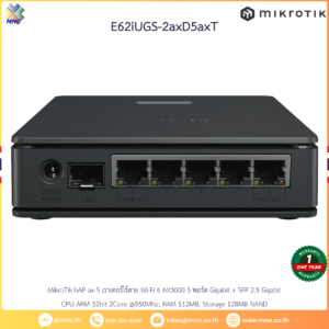 MikroTik hAP ax S, E62iUGS-2axD5axT เราเตอร์ไร้สาย Wi-Fi 6 AX3000 5 พอร์ต Gigabit + SFP 2.5 Gigabit
