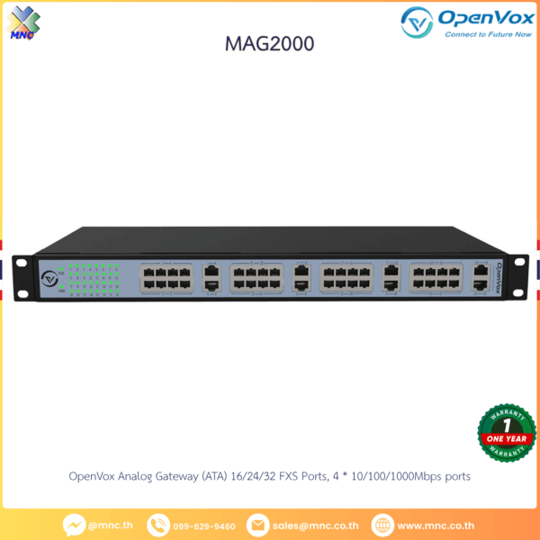 OpenVox MAG2000 Analog Gateway 16/24/32 FXS