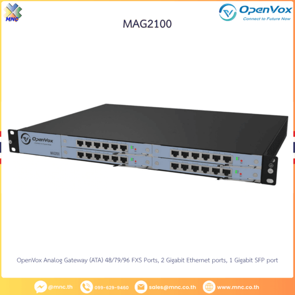 OpenVox MAG2100 Series Analog Gateway Supports 48/72/96 FXS ports;