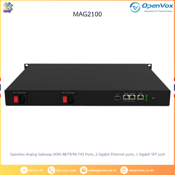 OpenVox MAG2100 Series Analog Gateway Supports 48/72/96 FXS ports;