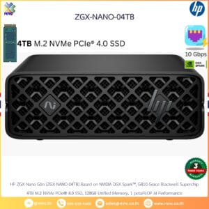 ZGX NANO A1N9T, HP ZGX Nano G1n AI Station NVIDIA GB10 128GB 4TB (DGX Spark)