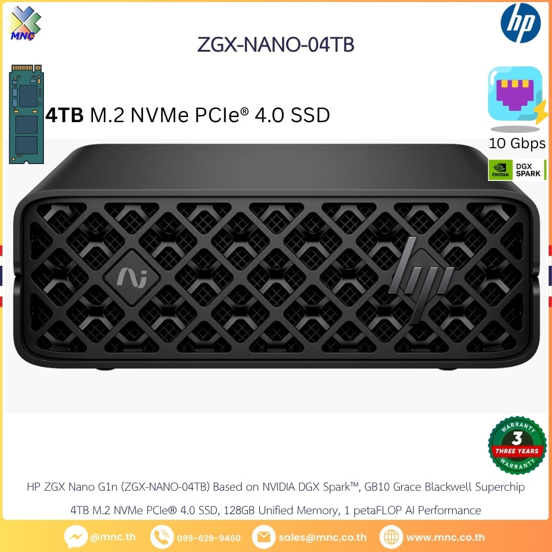 ZGX NANO A1N9T, HP ZGX Nano G1n AI Station NVIDIA GB10 128GB 4TB (DGX Spark)